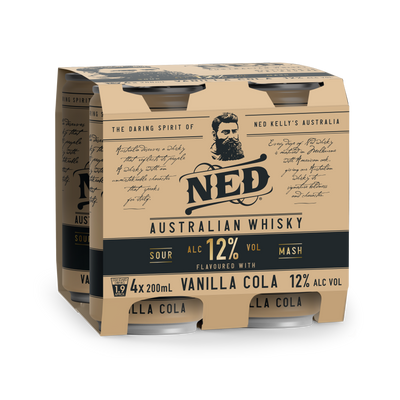 NED Australian Whisky & Vanilla Cola 12% (Case of 24)