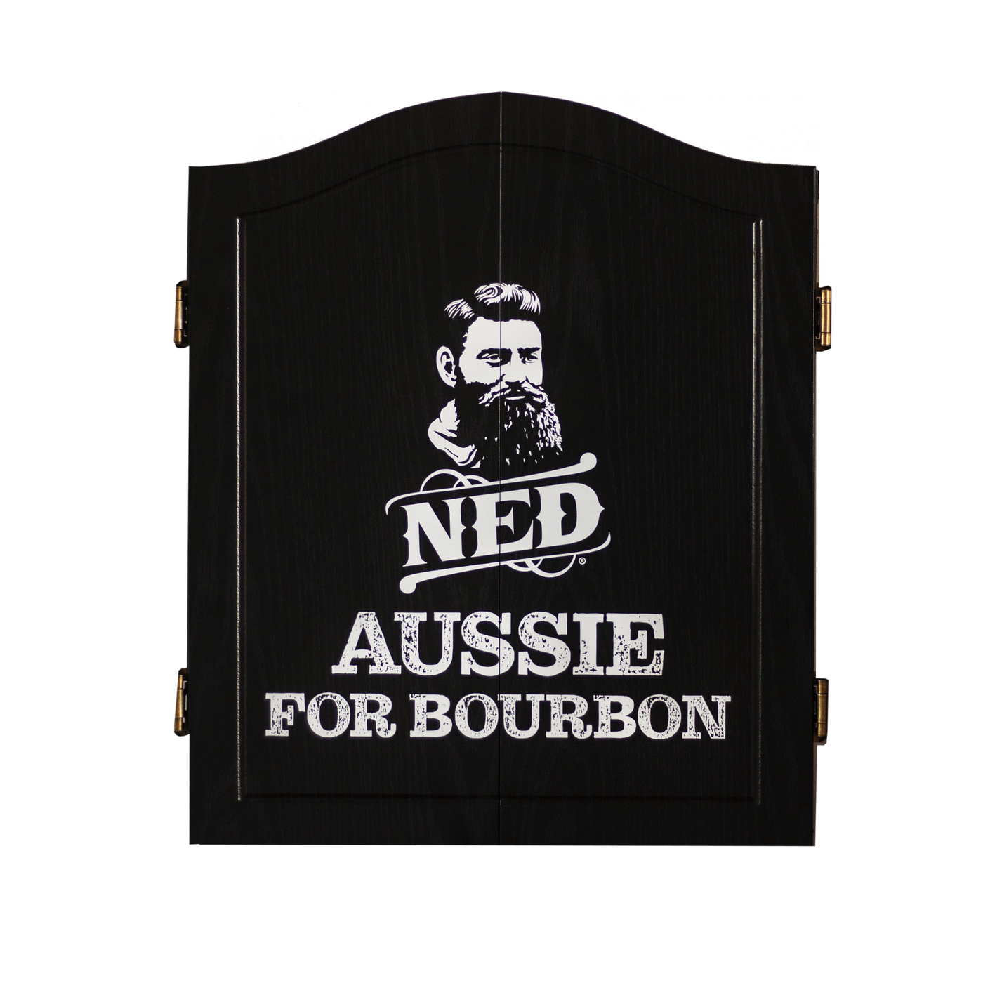 NED Australian Whisky Dartboard & Cabinet Set