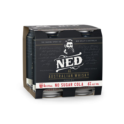 NED Australian Whisky & No Sugar Cola 6% (Case of 24)
