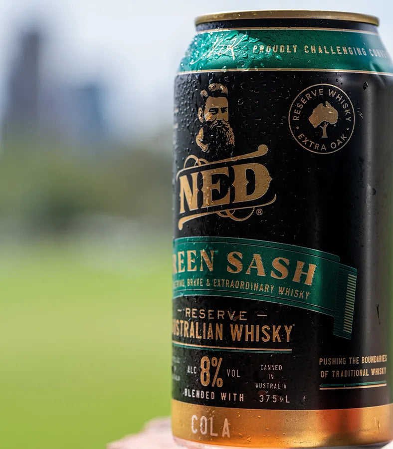 NED Australian Green Sash Whisky & Cola 8% (Case of 24)